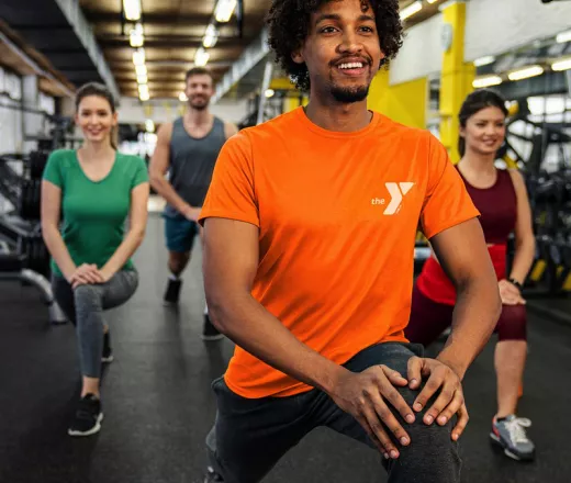 Young Adults working out at the YMCA